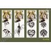 Временные татуировки в ассортименте Waterproof body tattoo stickers